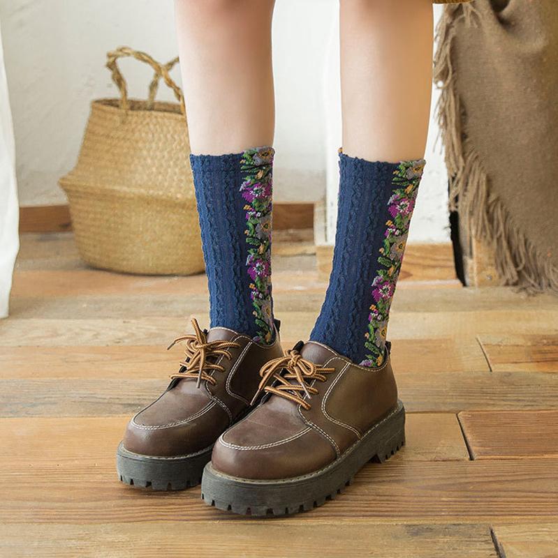 KnitBloom™ | Knitted Flower Socks | 5 Pack